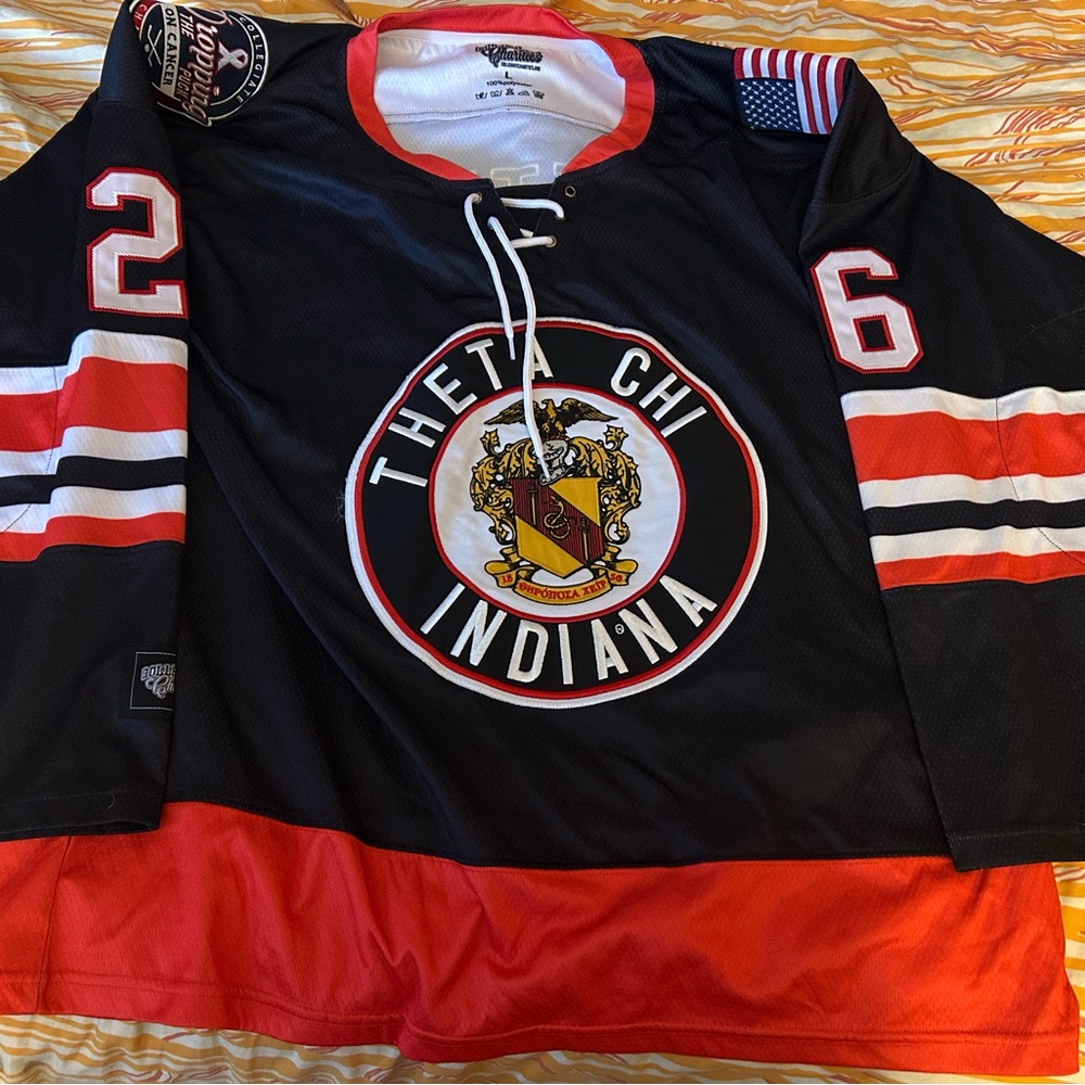 Theta Chi Indiana Hockey Jersey - Size “Men’s Large - No. 26 - Petryk